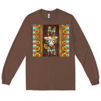 Chestnut Western Baby Calf Mom Long Sleeve Tee - LillyAllenDesigns