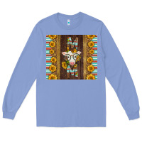 Colony Blue Western Baby Calf Mom Long Sleeve Tee - LillyAllenDesigns