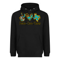 Black Peace Love Texas Heavyweight Hoodie - Jasminsmagicworld
