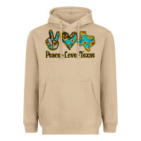 Mushroom Peace Love Texas Heavyweight Hoodie - Jasminsmagicworld