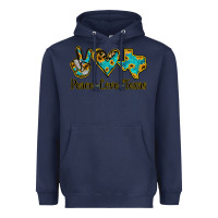 Navy Peace Love Texas Heavyweight Hoodie - Jasminsmagicworld