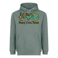 Sage Peace Love Texas Heavyweight Hoodie - Jasminsmagicworld
