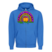 True Royal happy halloween rainbow Zipper Hoodie - Jasminsmagicworld