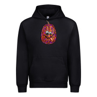 Black watercolor pumpkin leopard Urban Hoodie - RanaPortraitStore