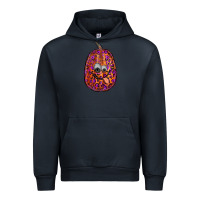 Navy watercolor pumpkin leopard Urban Hoodie - RanaPortraitStore