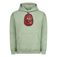 Pigment Oil Green watercolor pumpkin leopard Urban Hoodie - RanaPortraitStore