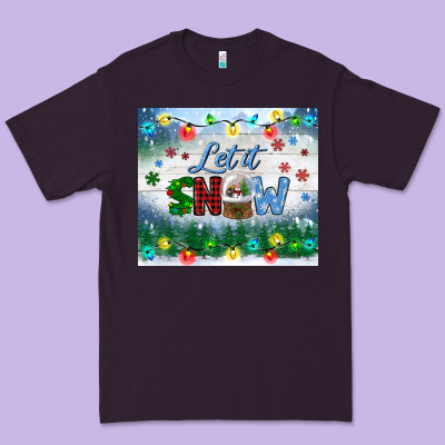 Let It Snow Tumbler Premium Tee Designed By Bundleandbundleshop