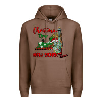 Chestnut christmas time in new york Premium Hoodie - BarkalooDesign