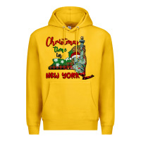 Lemon christmas time in new york Premium Hoodie - BarkalooDesign