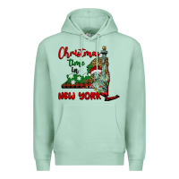 Seafoam christmas time in new york Premium Hoodie - BarkalooDesign