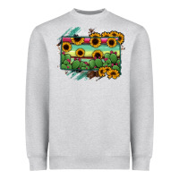 Heather Grey south Dakota State Map Heavyweight Sweatshirt - RanaPortraitStore