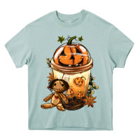 Arona Halloween Jack O Lantern Bobba Cup Heavy Core Tee - FaDigitalArtStudio