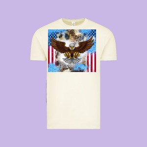 America Eagle Vintage Tee Designed By Cowhidedigitalart