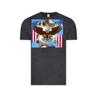 Vintage Black America Eagle Vintage Tee - CowhideDigitalArt