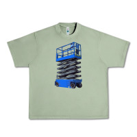 Oil Green scissor lift Urban Heavy Tee - LillyAllenDesigns