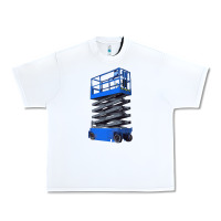 White scissor lift Urban Heavy Tee - LillyAllenDesigns