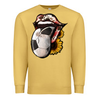 Antique Gold Soccer Tongue Premium Sweatshirt - Jasminsmagicworld