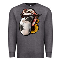 Charcoal Heather Soccer Tongue Premium Sweatshirt - Jasminsmagicworld