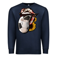 Navy Soccer Tongue Premium Sweatshirt - Jasminsmagicworld