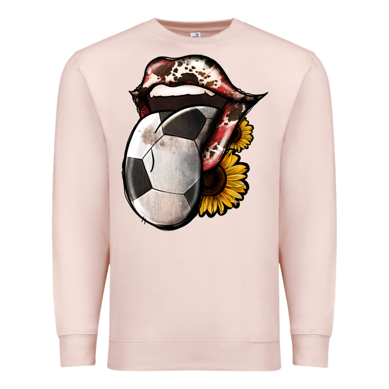 Soccer Tongue Premium Sweatshirt by Jasminsmagicworld | Teevron