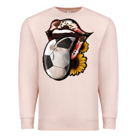 Pale Pink Soccer Tongue Premium Sweatshirt - Jasminsmagicworld