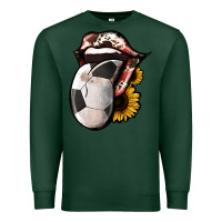 Sports Green Soccer Tongue Premium Sweatshirt - Jasminsmagicworld