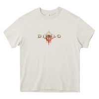Cream #diablo Heavy Core Tee - DesigneFamous
