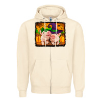 Sandshell halloween pigs Zipper Hoodie - Jasminsmagicworld