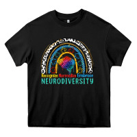 Black Recognize normalize embrace neurodiversity Autism Heavy Core Tee - FaDigitalArtStudio