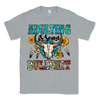 Heather Grey adulting is some bullshit Classic Tee - OliviaCreatesArt