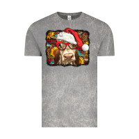 Cloud Rock Christmas Cow Vintage Tee - LillyAllenDesigns