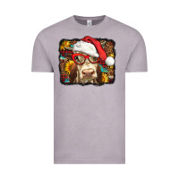 Vintage Zinc Christmas Cow Vintage Tee - LillyAllenDesigns