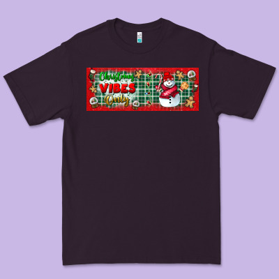 Christmas Vibes Only Premium Tee Designed By Bundleandbundleshop