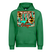 Emerald virgo turquoise cowhide Urban Hoodie - RanaPortraitStore