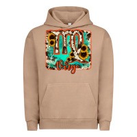 Pigment Burro virgo turquoise cowhide Urban Hoodie - RanaPortraitStore
