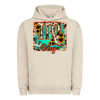Pigment French Oak virgo turquoise cowhide Urban Hoodie - RanaPortraitStore