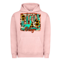 Pigment Salmon virgo turquoise cowhide Urban Hoodie - RanaPortraitStore