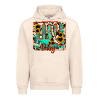 Sandshell virgo turquoise cowhide Urban Hoodie - RanaPortraitStore