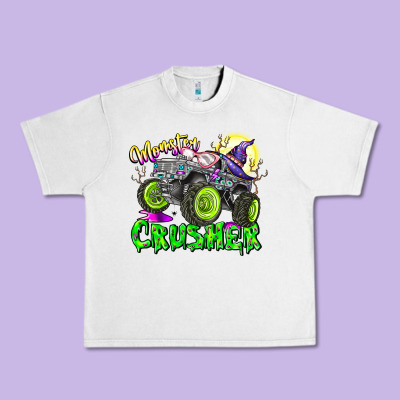 Monster Crusher Urban Heavy Tee Designed By Cowhidedigitalart
