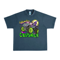 Midnight Navy Monster Crusher Urban Heavy Tee - CowhideDigitalArt