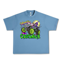 Pebble Blue Monster Crusher Urban Heavy Tee - CowhideDigitalArt