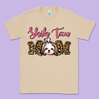 Shih Tzu Mom Classic Tee Designed By Jasminsmagicworld