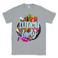 Heather Grey western lunch lady Classic Tee - BarkalooDesign