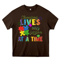Chocolate Brown Changing lives one session at a time Heavy Core Tee - FaDigitalArtStudio