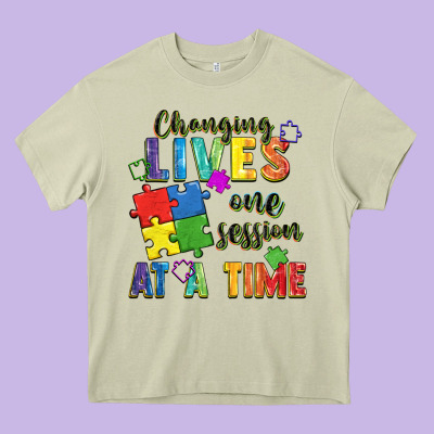 Changing Lives One Session At A Time Heavy Core Tee Designed By Fadigitalartstudio