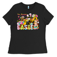 Black Im Digging Easter Ladies Tee - CowhideDigitalArt