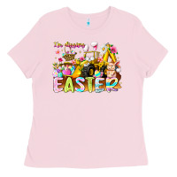 Bubblegum Pink Im Digging Easter Ladies Tee - CowhideDigitalArt