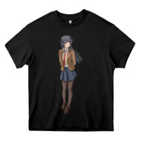 Black mai sakurajima Heavy Core Tee - DesigneFamous