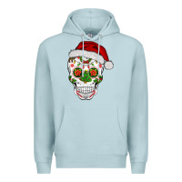 Blue Mist sugar skull  christmas Premium Hoodie - BarkalooDesign