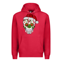 Cardinal sugar skull  christmas Premium Hoodie - BarkalooDesign